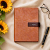 FOR U Crysia A5 Journal with Pen Holder - Tan