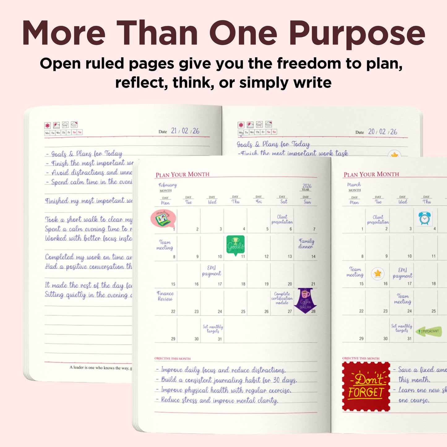 Self-Reflection Journal – Think Clearly, Reflect Deeply, and Grow with Purpose