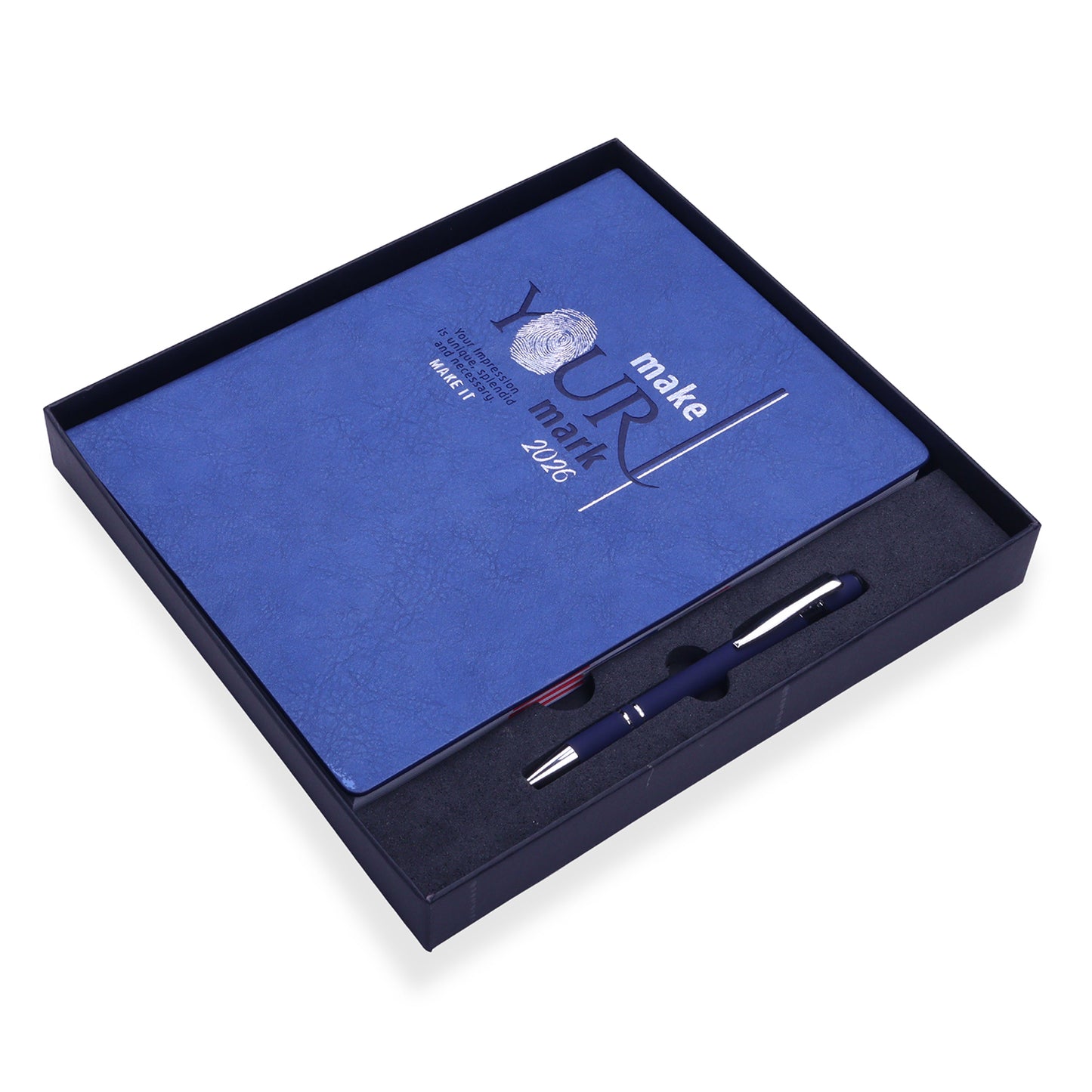 FOR U Verve 2026 Corporate Gift Set | 2 in 1 Diary & Pen Premium Office Gift Box