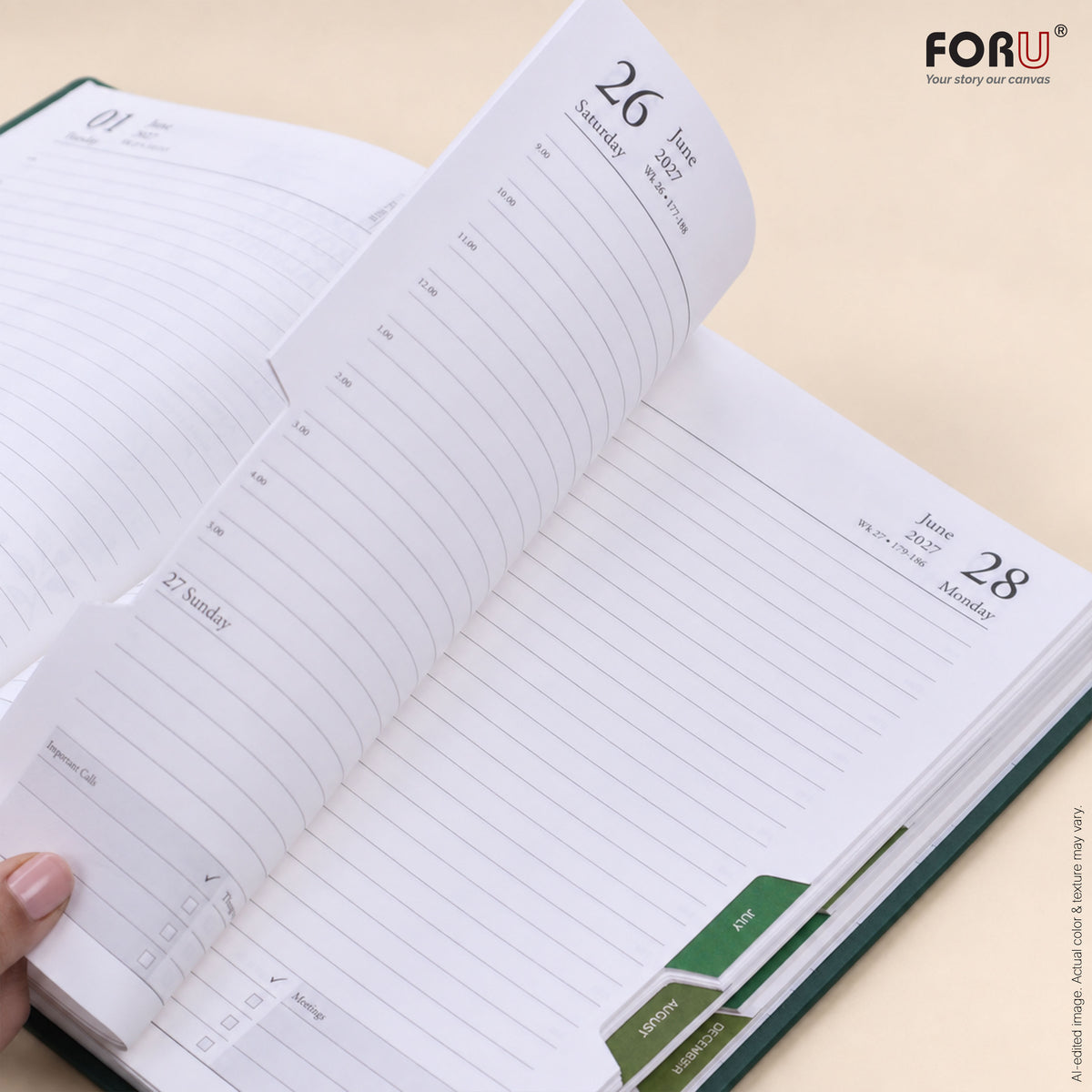 FORU Aim 2027 Theme Planner Diary Gift Set | Professional Diary & Pen Gift Box