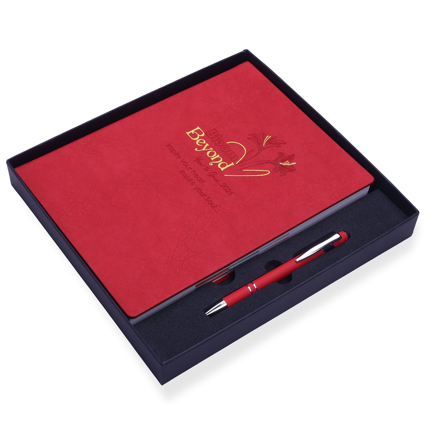 FOR U Zesta 2026 Christmas Gift Set | Premium Diary & Pen | Corporate Xmas Gift Box