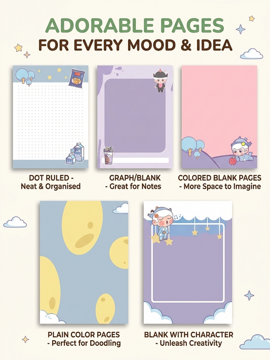 ForU Cute 3D Squishy Notebook For Stress Relief
