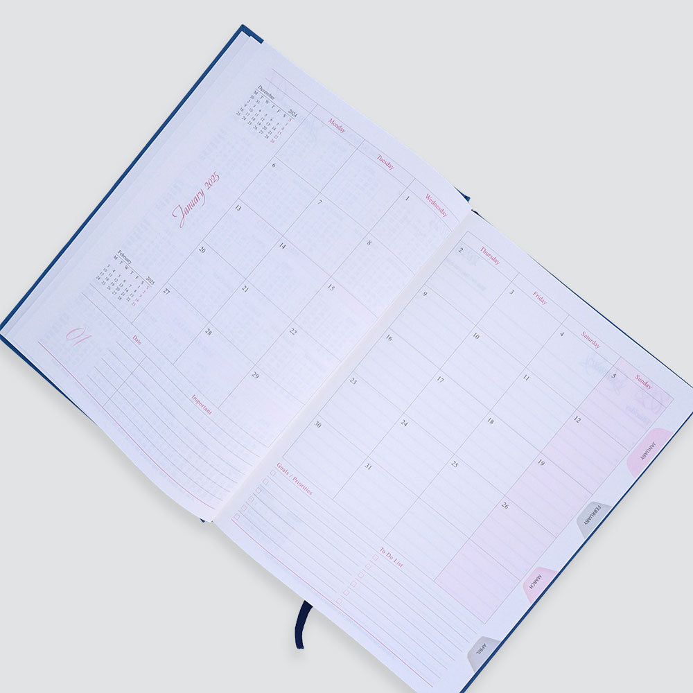 B5 Leatherette Feel 1 Date Diary