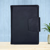 FOR U Zyric A5 Refillable Blank Journal - Card Holder, Magnetic Flap - Black