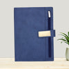 FOR U Elano A5 Zipper Pocket Blank Journal - Blue