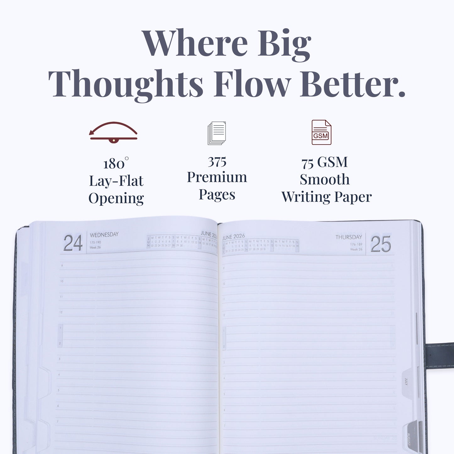 FOR U Marvel 2026 B5 Dated Diary with Stationery Loop