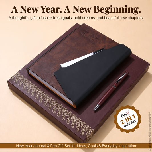 FOR U Life 2027 Diary Gift Set | Luxury Corporate Planner for New Year Gifting