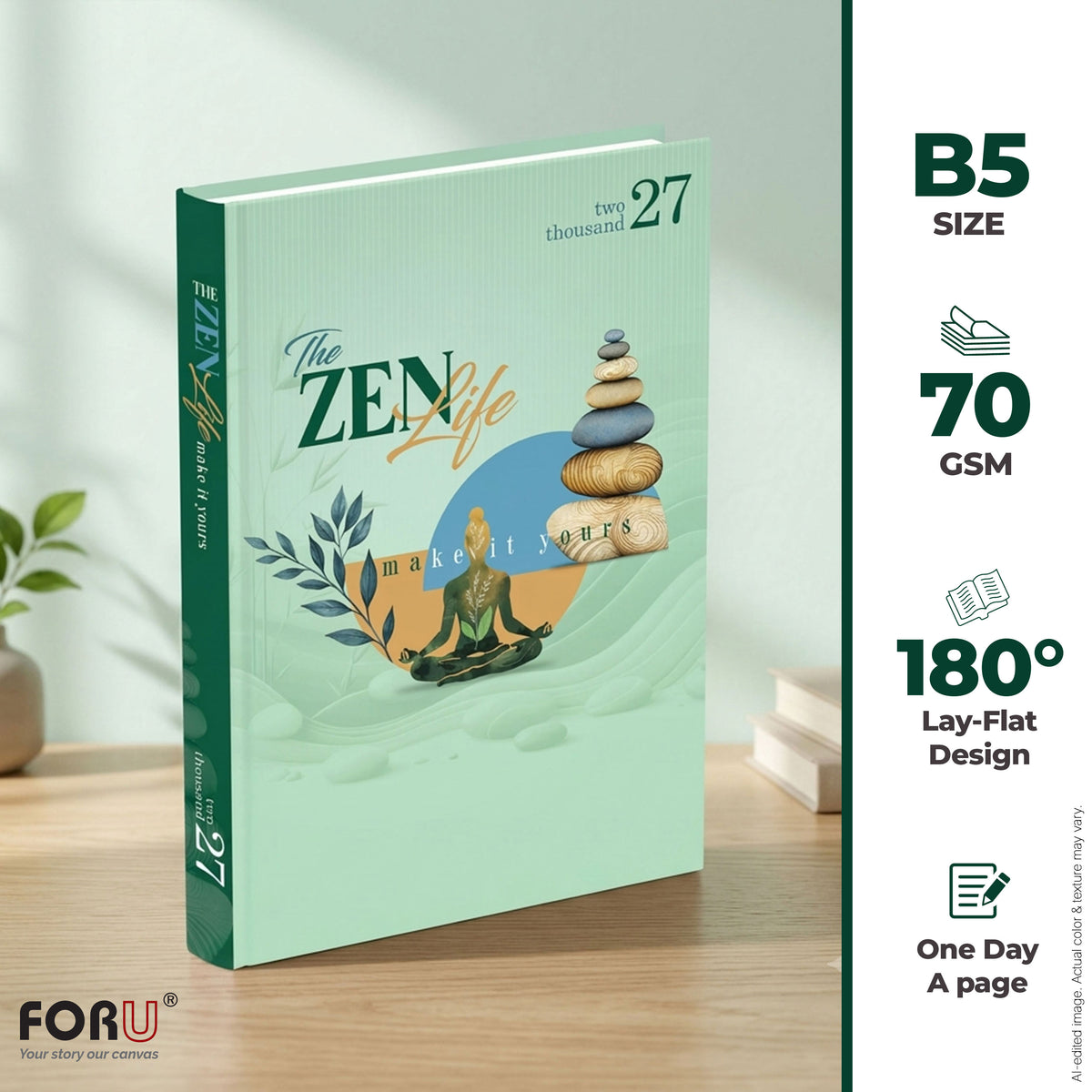 FORU Zen Life 2027 B5 Matching Box Diary - Limited Edition