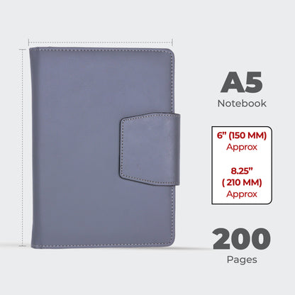 FOR U Zyric A5 Notebook Diary with Pen Holder & Magnetic Lock