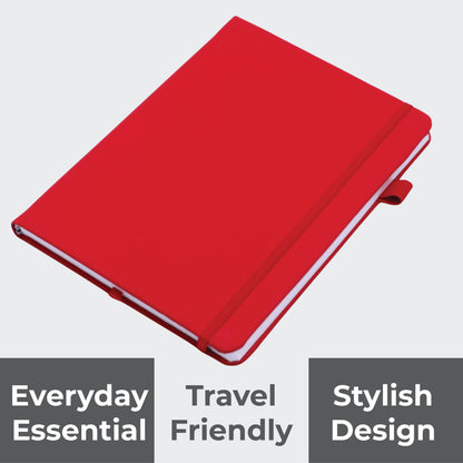 FOR U Frisco A5 Undated Notebook Diary with Elastic Closure & Pen Holder