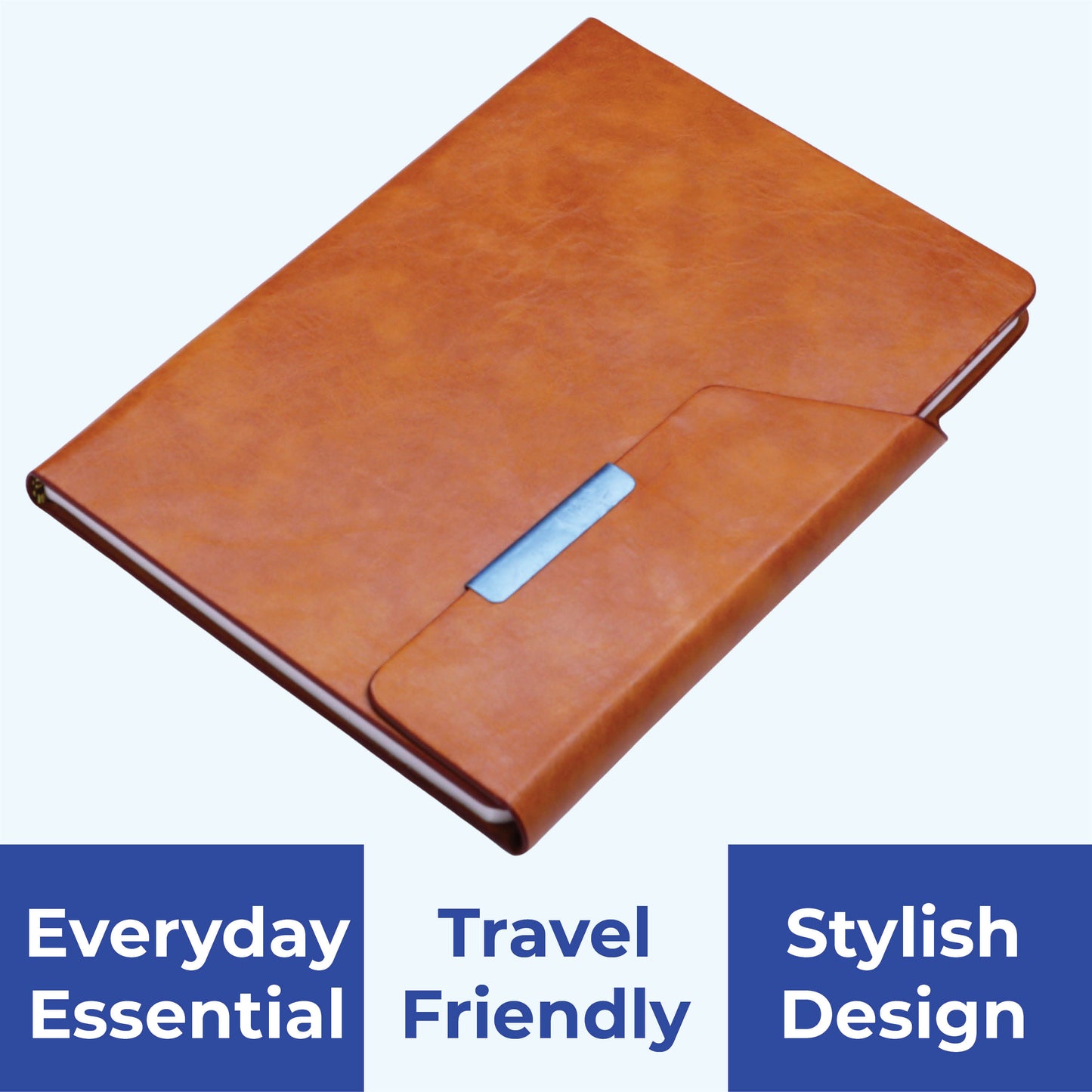 FOR U Fenzor A5 Customizable Journal with Magnetic Lock - Tan