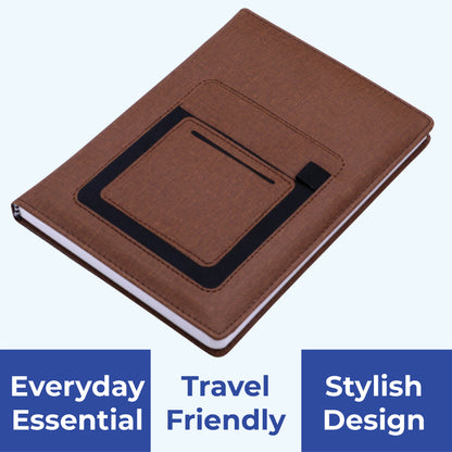 ForU Phoenix Blank Journal Mobile & Pen Holder, Stylish Pocket