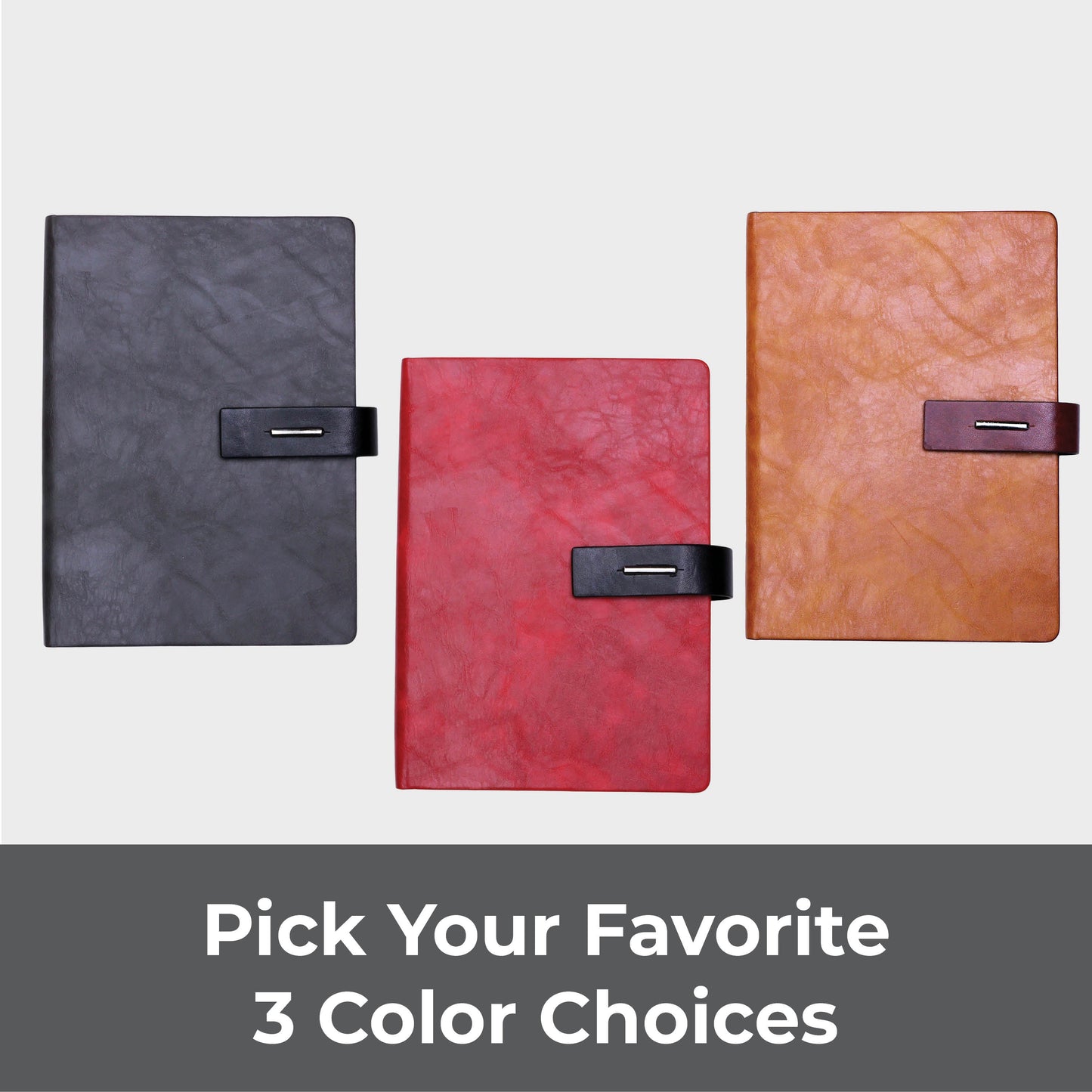 FOR U Crysia A5 Notebook with Pen Holder & Metal Lock