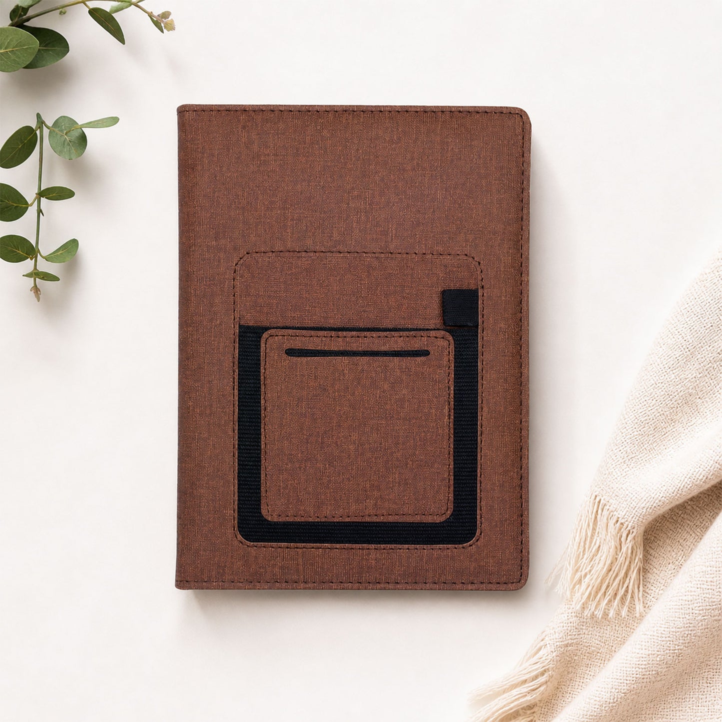 ForU Phoenix Blank Journal Mobile & Pen Holder, Stylish Pocket