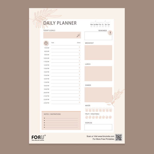 Printable free daily planner pdf free download
