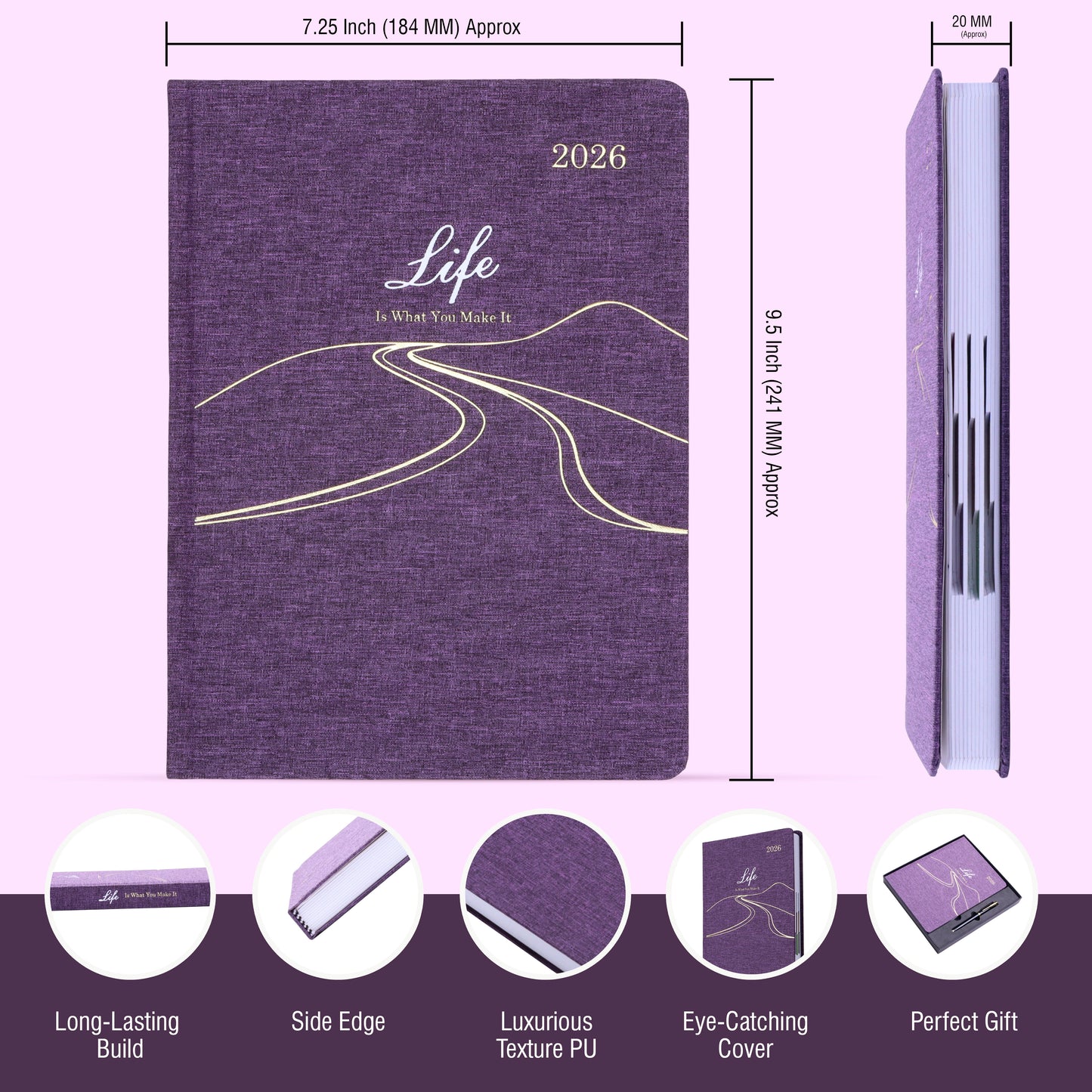 FOR U Life 2026 B5 Diary Gift Set | Luxury Corporate Planner for New Year Gifting