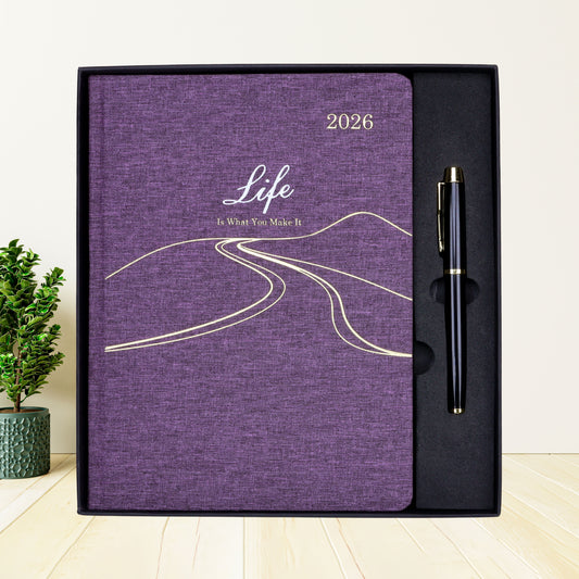 FOR U Life 2026 B5 Diary Gift Set | Luxury Corporate Planner for New Year Gifting