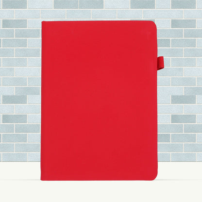 FOR U Frisco A5 Undated Notebook Diary with Elastic Closure & Pen Holder