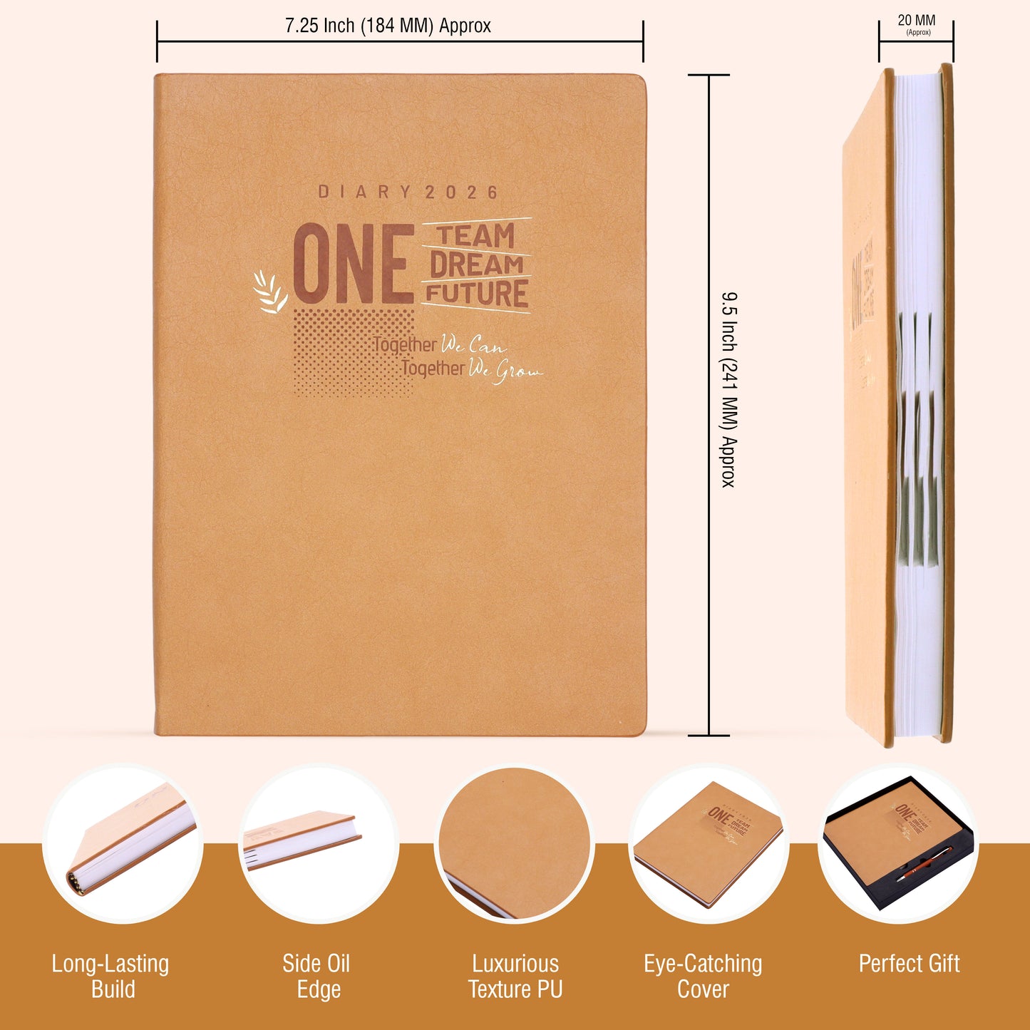 FOR U Leader 2 in 1 Diary & Pen Premium New Year 2026 Gift Box