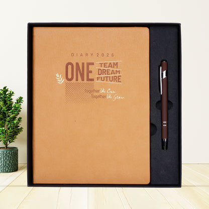 FOR U Leader 2 in 1 Diary & Pen Premium New Year 2026 Gift Box