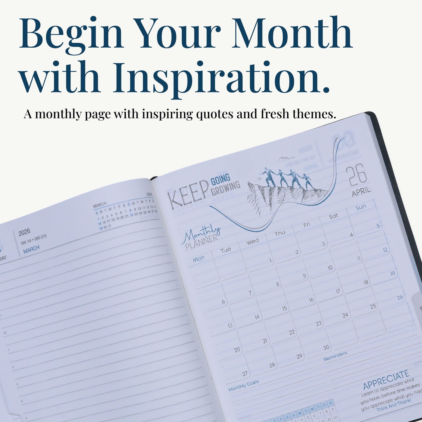 FORU Aim 2026 Theme Planner Diary Gift Set | Professional Diary & Pen Gift Box