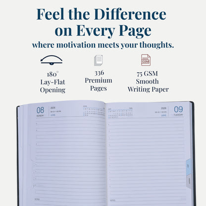 FORU Aim 2026 Theme Planner Diary Gift Set | Professional Diary & Pen Gift Box