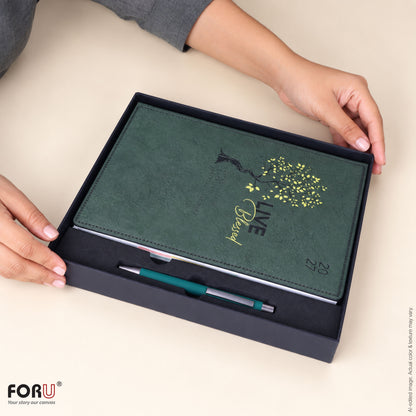 FORU 2027 Unique New Year Diary Gift Set | 2 in 1 Diary & Pen Combo