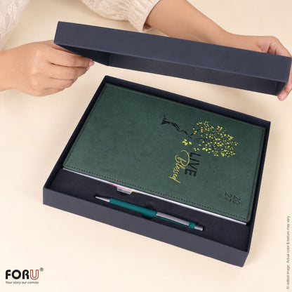 FORU 2027 Unique New Year Diary Gift Set | 2 in 1 Diary & Pen Combo