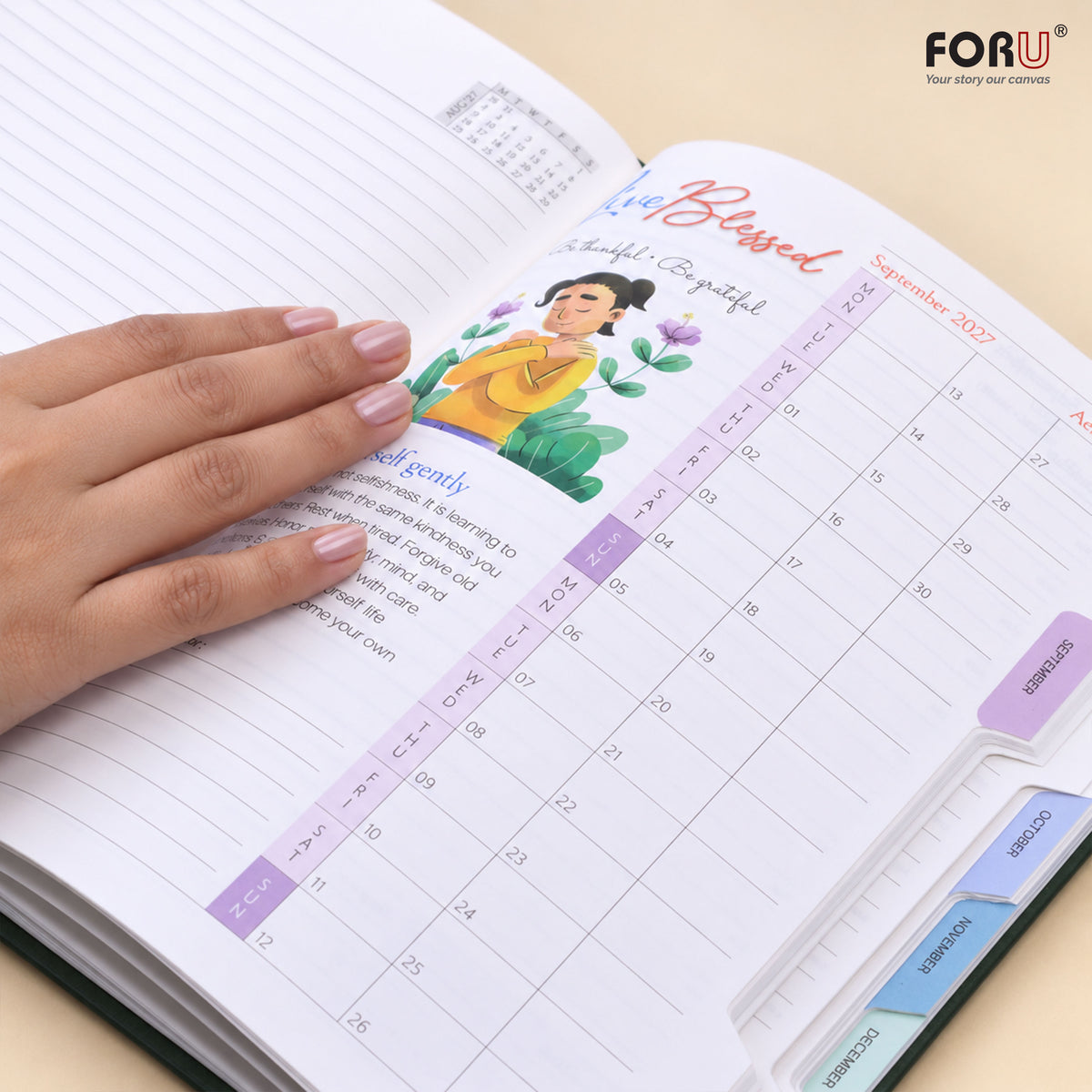 FORU 2027 Unique New Year Diary Gift Set | 2 in 1 Diary & Pen Combo