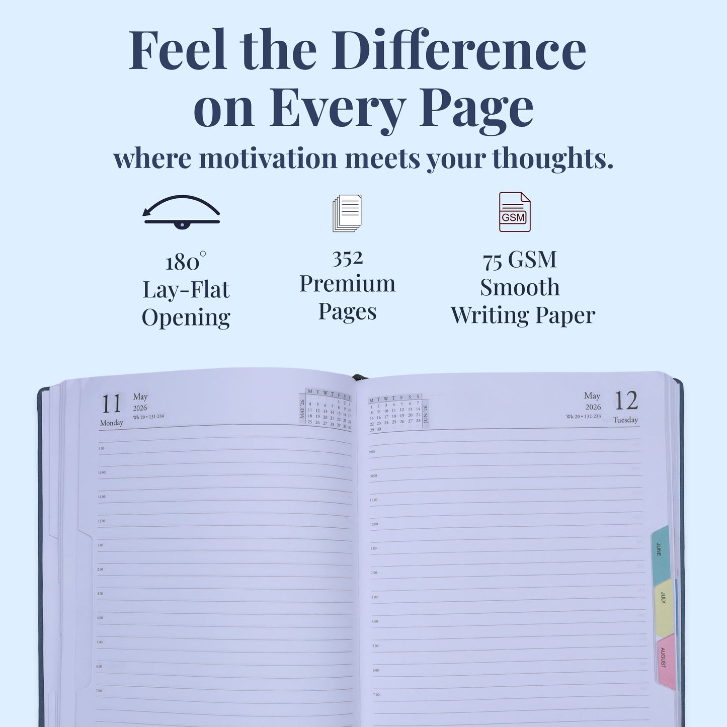 FOR U Radiant 2 in 1 Diary & Pen Combo Office Stationery Gift Box