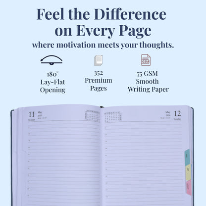 FOR U Radiant 2 in 1 Diary & Pen Combo Office Stationery Gift Box