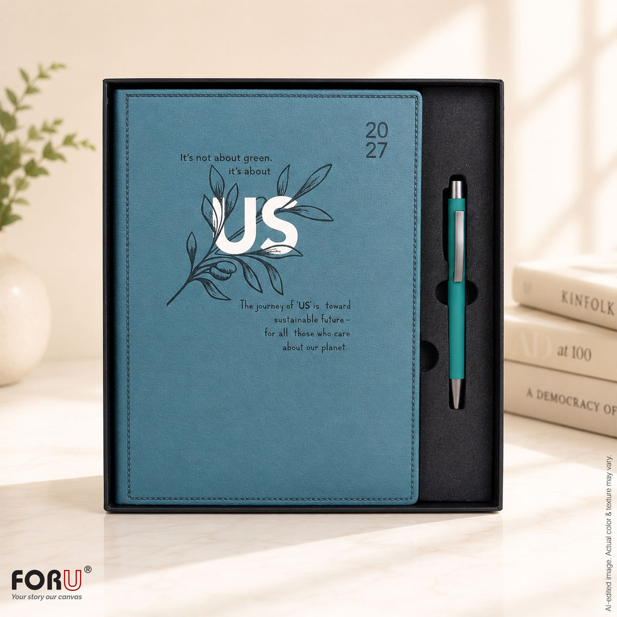 FORU Aim 2027 Theme Planner Diary Gift Set | Professional Diary & Pen Gift Box