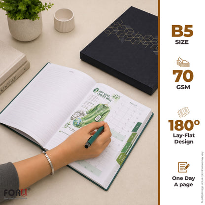FORU Aim 2027 Theme Planner Diary Gift Set | Professional Diary & Pen Gift Box