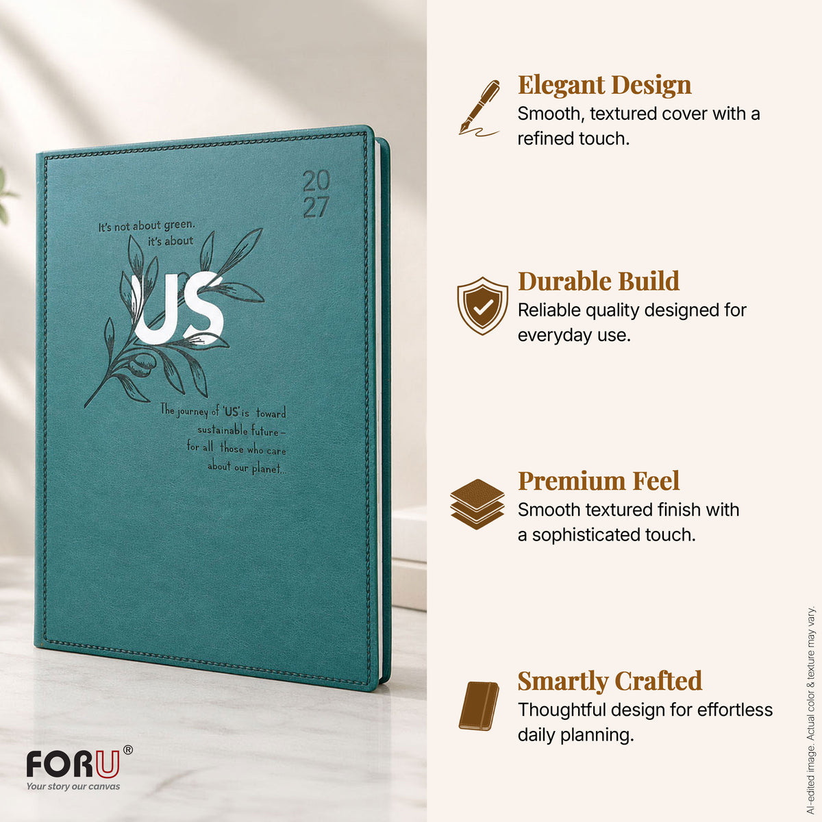 FORU Aim 2027 Theme Planner Diary Gift Set | Professional Diary & Pen Gift Box