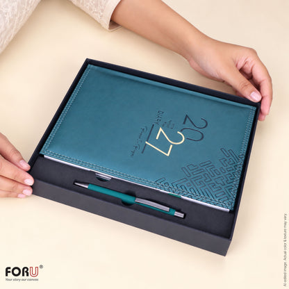 FORU Aim 2027 Theme Planner Diary Gift Set | Professional Diary & Pen Gift Box