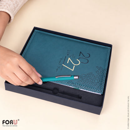 FORU Aim 2027 Theme Planner Diary Gift Set | Professional Diary & Pen Gift Box