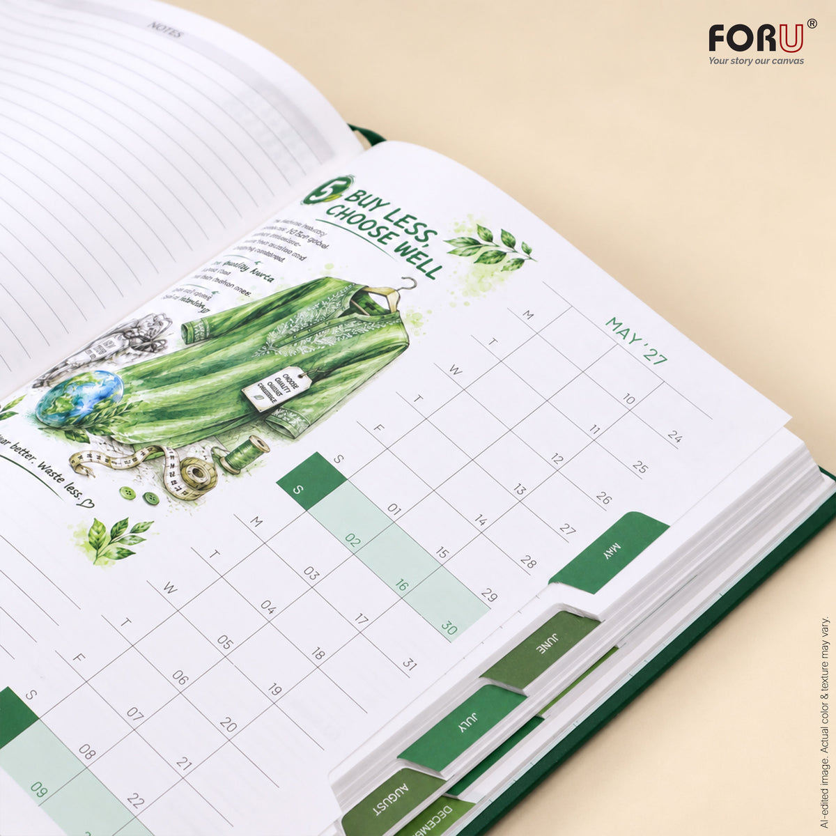FORU Aim 2027 Theme Planner Diary Gift Set | Professional Diary & Pen Gift Box