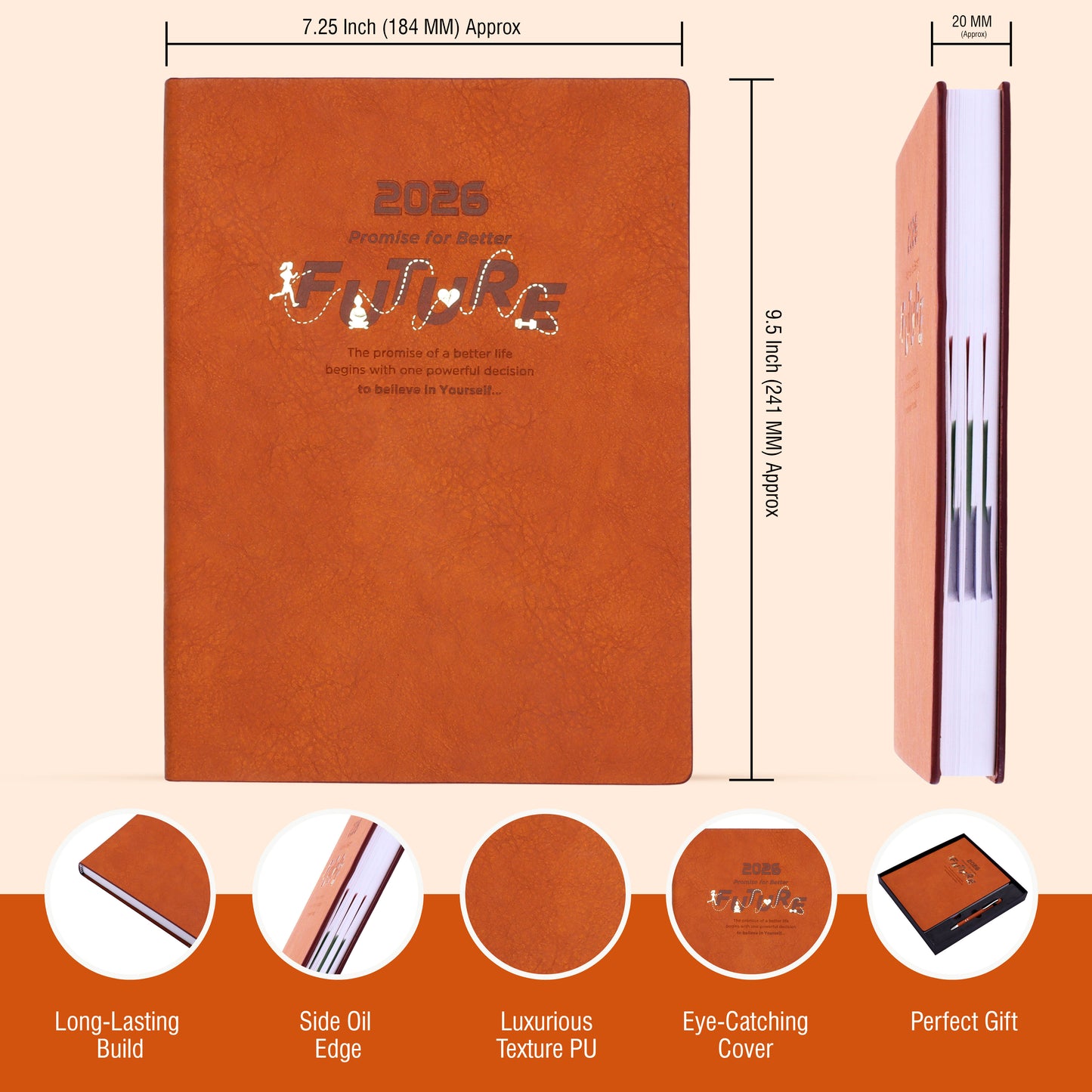 FOR U Reset 2 in 1 Diary & Stylus Pen Combo | New Year 2026 Hamper