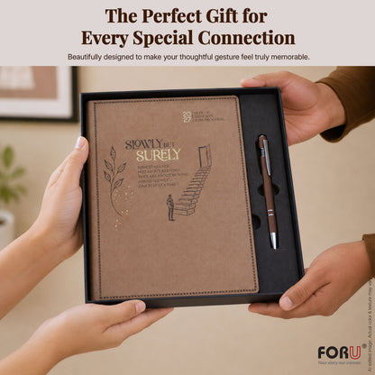 FOR U Zesta 2027 Christmas Gift Set | Premium Diary & Pen | Corporate Xmas Gift Box