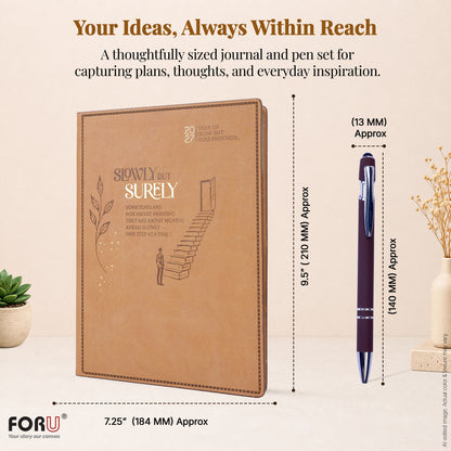 FOR U Zesta 2027 Christmas Gift Set | Premium Diary & Pen | Corporate Xmas Gift Box
