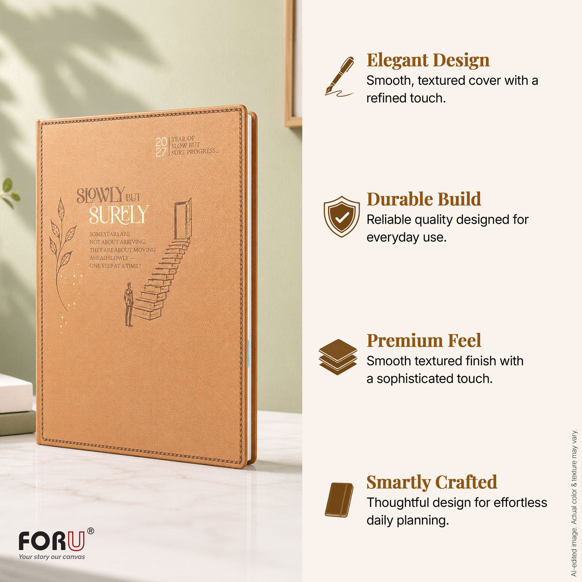 FOR U Zesta 2027 Christmas Gift Set | Premium Diary & Pen | Corporate Xmas Gift Box