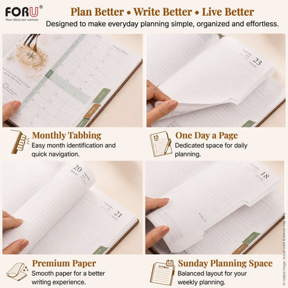 FOR U Zesta 2027 Christmas Gift Set | Premium Diary & Pen | Corporate Xmas Gift Box