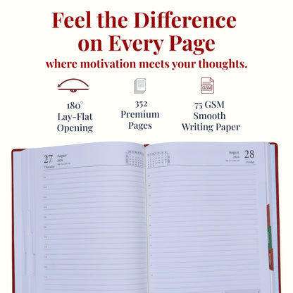 FOR U Zesta 2026 Christmas Gift Set | Premium Diary & Pen | Corporate Xmas Gift Box