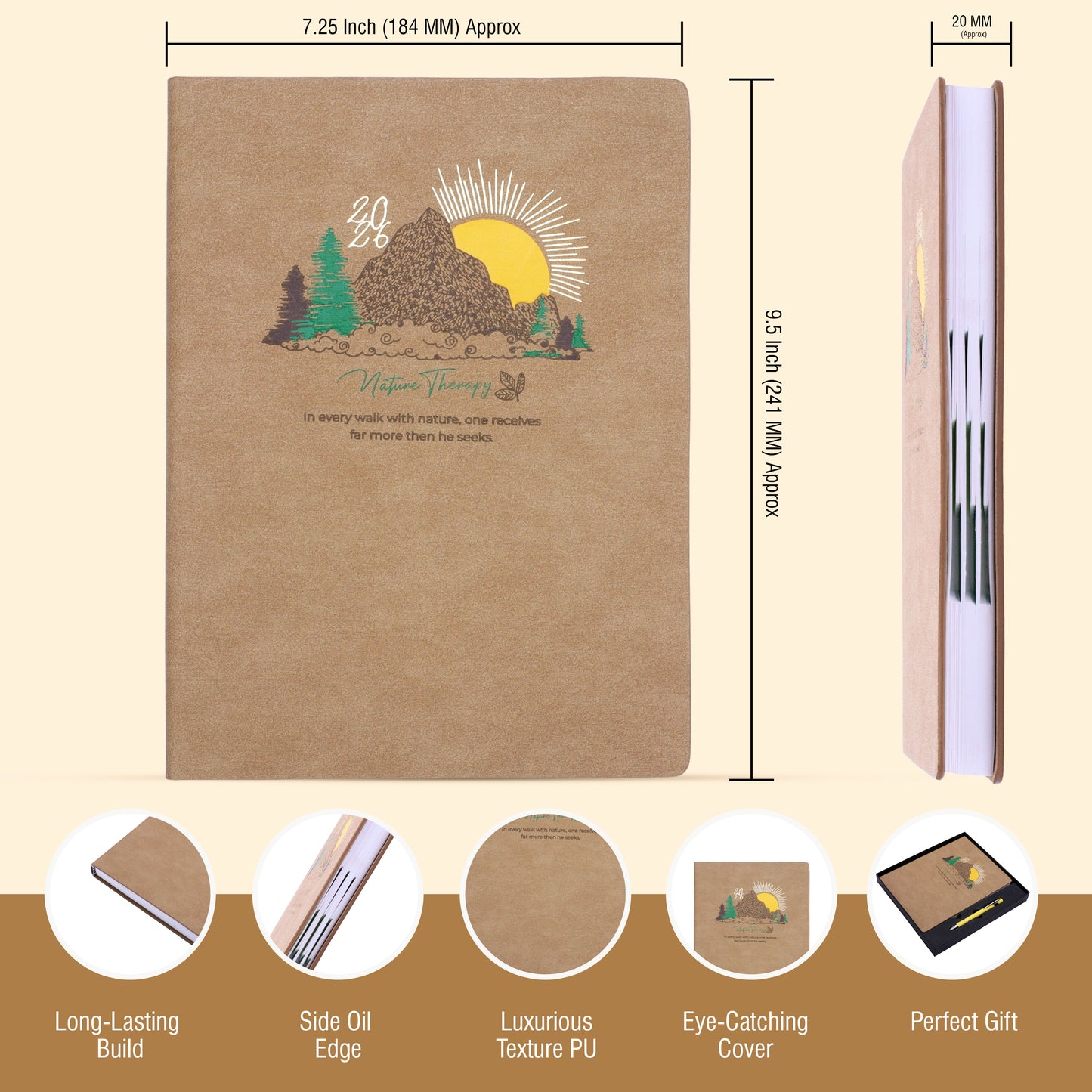 FOR U Muse 2026 Corporate Gift Set | 2 in 1 Diary & Pen New Year Gift Box