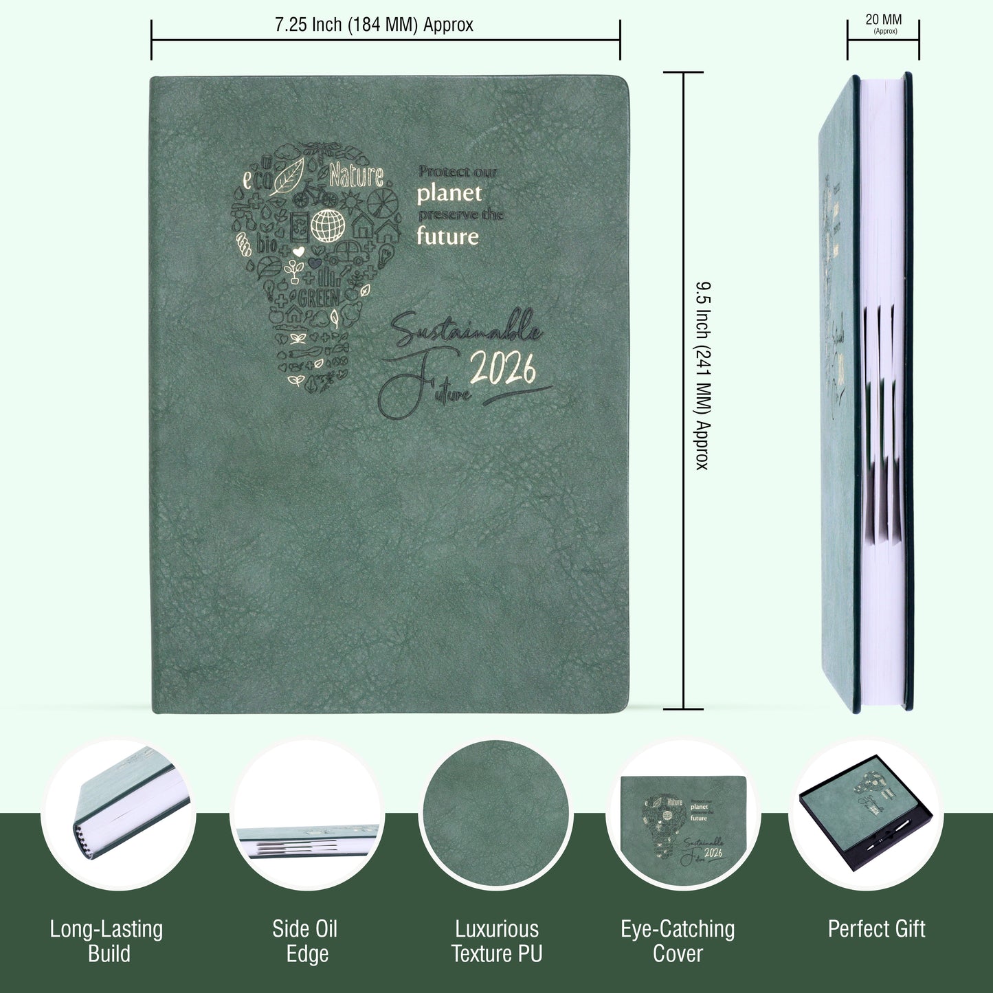 FORU 2026 Unique New Year Diary Gift Set | 2 in 1 Diary & Pen Combo