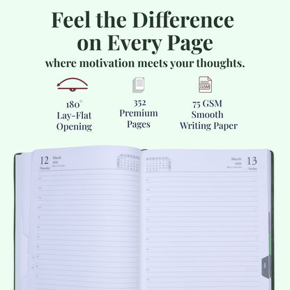 FORU 2026 Unique New Year Diary Gift Set | 2 in 1 Diary & Pen Combo