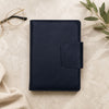 FOR U Zyric A5 Refillable Blank Journal - Card Holder, Magnetic Flap - Black
