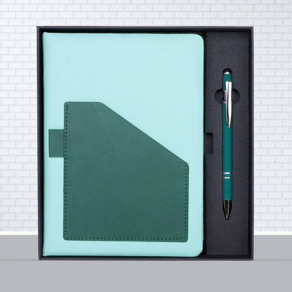 FOR U Nuveela A5 Notebook Pen Gift Set | Mobile Pocket Diary for Office