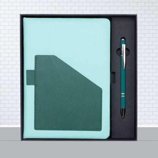 FOR U Nuveela A5 Notebook Pen Gift Set | Mobile Pocket Diary for Office