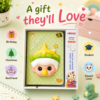 ForU Cute 3D Squishy Notebook For Stress Relief